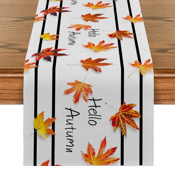 Autumn Dining Table Runners for Parties Maple Leaves Table ration and Accessories & Runner r Party Elegant Room