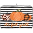 thumbnail image 1 of Autumn Dish Drying Mat for Kitchen Counter Dish Drying Pad Dish Mat, Black Stripe It''s Fall Y''all Buffalo Plaid Drying Mat for Coffee Machine Dish Rack 16x18, 1 of 8
