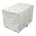 thumbnail image 1 of Autumn Dog Crate Cover, Depiction of Floral Foliage Leaves on Plain Background Illustration, Easy to Use Pet Kennel Cover Small Dogs Puppies Kittens, 7 Sizes, Mint Green and Pastel Pink, by Ambesonne, 1 of 6