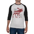 thumbnail image 1 of Autumn Don't Moose with Me Mens Soft Raglan T Shirt, 1 of 1
