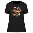 thumbnail image 1 of Autumn Doodles In Circle Tee Women's -Image by Shutterstock, 1 of 2