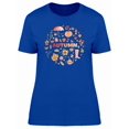thumbnail image 1 of Autumn Doodles In Circle Tee Women's -Image by Shutterstock, 1 of 1