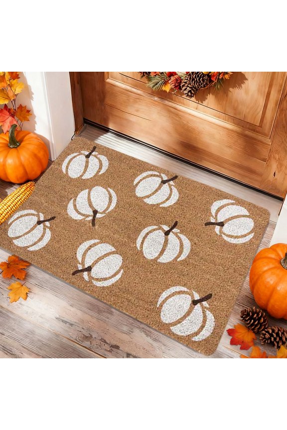 Autumn Door Mat for Entryway, 16x24 Inch, Fall-Themed Floor Doormat for Home Decor, Non-Slip Rug Mat for Living Room, Kitchen, Bedroom, Gifts for Fall Lovers (E)