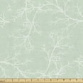 thumbnail image 1 of Ambesonne Autumn Fabric by the Yard Upholstery, Bare Tree Branches Pattern, 10 Yards, Pale Green White, 1 of 5