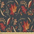 thumbnail image 1 of Ambesonne Autumn Fabric by the Yard Upholstery, Maple Leaves Drawing Art, 10 Yards, Vermilion Dark Taupe, 1 of 5