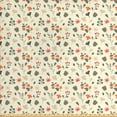 thumbnail image 1 of Ambesonne Autumn Fabric by the Yard Upholstery, Pine Cones Leafs Rose Hip, 2 Yards, Cream and Dark Peach, 1 of 4