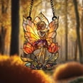 thumbnail image 1 of Autumn Fairy Acrylic Suncatcher fullxfull Enchanted Window Hanging with Orange Wings and Woodland Flowers, Magical Fall Decor for Cozy Loving Home, 1 of 5