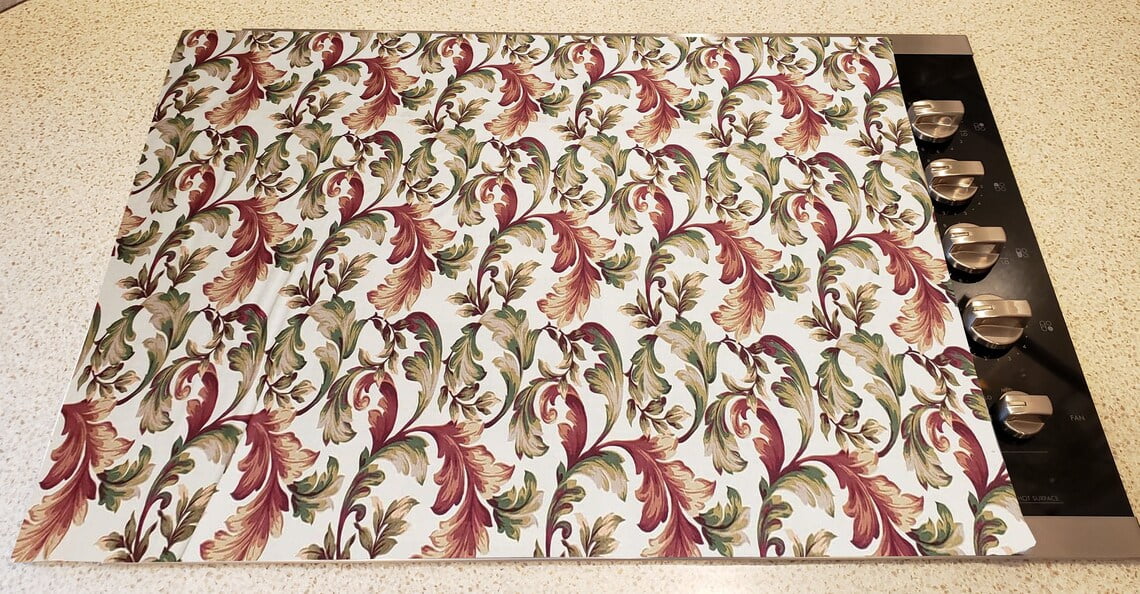 Autumn Fall Floral Leaves Cover and Protector for Flat Stove Top by Penny's Needful Things
