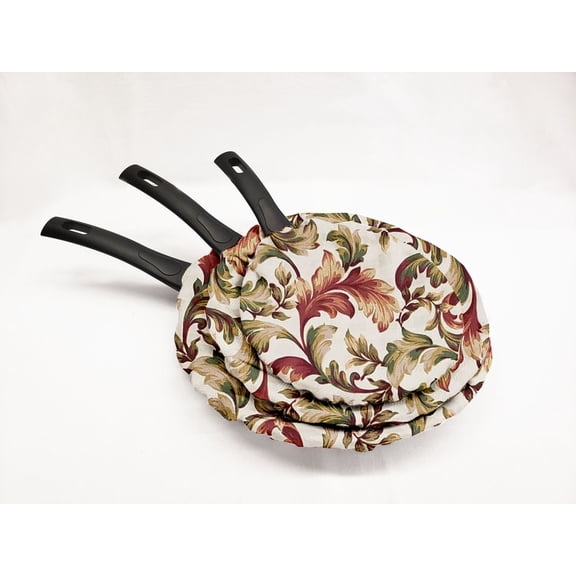 Autumn Fall Floral Leaves Non-Stick Pan Protector by Penny's Needful Things (Set of 3)