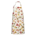 thumbnail image 1 of Autumn Fall Leaves Pattern Apron-Garden Aprons for Women with Pockets-Cotton Linen Waterproof Kitchen Cooking Gardening Aprons Adjustable for Kitchen,Cooking,BBQ and Salon 33"x27", 1 of 7