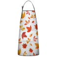 thumbnail image 1 of Autumn Fall Leaves Pattern Apron-Garden Aprons for Women with Pockets-Cotton Linen Waterproof Kitchen Cooking Gardening Aprons Adjustable for Kitchen,Cooking,BBQ and Salon 33"x27", 1 of 1