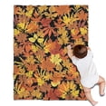thumbnail image 1 of Autumn Fall Leaves Pattern Blanket,Comfortable Soft Flannel Throw Blanket,All Season,Warm Lightweight Blankets for Sofa Bed Couch Living Room Chair,30"x40", 1 of 4