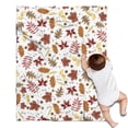 thumbnail image 1 of Autumn Fall Leaves Pattern Blanket,Comfortable Soft Lamb Wool Throw Blanket,All Season,Warm Lightweight Blankets for Sofa Bed Couch Living Room Chair,30"x40", 1 of 4
