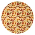 thumbnail image 1 of Autumn Fall Leaves Pattern Round Blanket,Comfortable Soft Flannel Throw Blanket,All Season,Warm Lightweight Blankets for Sofa Bed Couch Living Room Chair 47"x47", 1 of 5