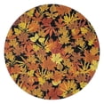 thumbnail image 1 of Autumn Fall Leaves Pattern Round Blanket,Comfortable Soft Flannel Throw Blanket,All Season,Warm Lightweight Blankets for Sofa Bed Couch Living Room Chair 47"x47", 1 of 5