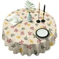 thumbnail image 1 of Autumn Fall Leaves Pattern Round Tablecloth 60" X 60",Wrinkle Wipeable Table Cloth for Kitchen Dining Room Picnic Patio Party, 1 of 6