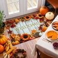 thumbnail image 1 of Autumn Fall Thanksgiving Doormat, Seasonal Decor Floor Mat for Front Door Entryway Kitchen Bathroom, Soft Polyester Non-Slip Rug, Easy Clean(D), 1 of 6