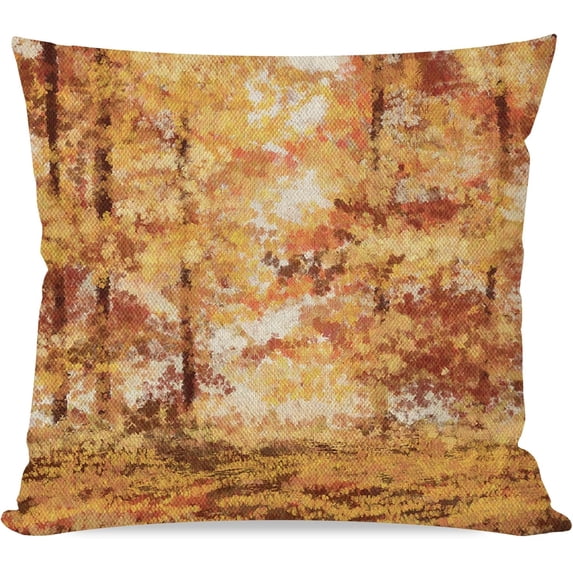 Autumn Fall Throw Pillow Cover 12x20 Inch Landscape Forest Tree Vintage Outdoor Nature Country Farmhouse Cottagecore Decor Lumbar Decorative Pillow Case Decoration for Home Living Room Couch