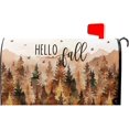 thumbnail image 1 of Autumn Fall Trees Magnetic Mailbox Cover Magnetic Standard Size 18"x21" Hello Fall Mailwraps Seasonal Forest Mail Box Post Protector Letter Box Home Decor for Garden Yard Outdoor Outside, 1 of 6