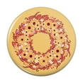 thumbnail image 1 of Autumn Fall Wreath Sunflowers Pinback Button Pin, 1 of 4