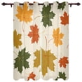 thumbnail image 1 of Autumn Fallen Leaves Window Curtain Living Room European Luxury Curtains Bedroom Drapes Window Treatment Curtains, 1 of 6