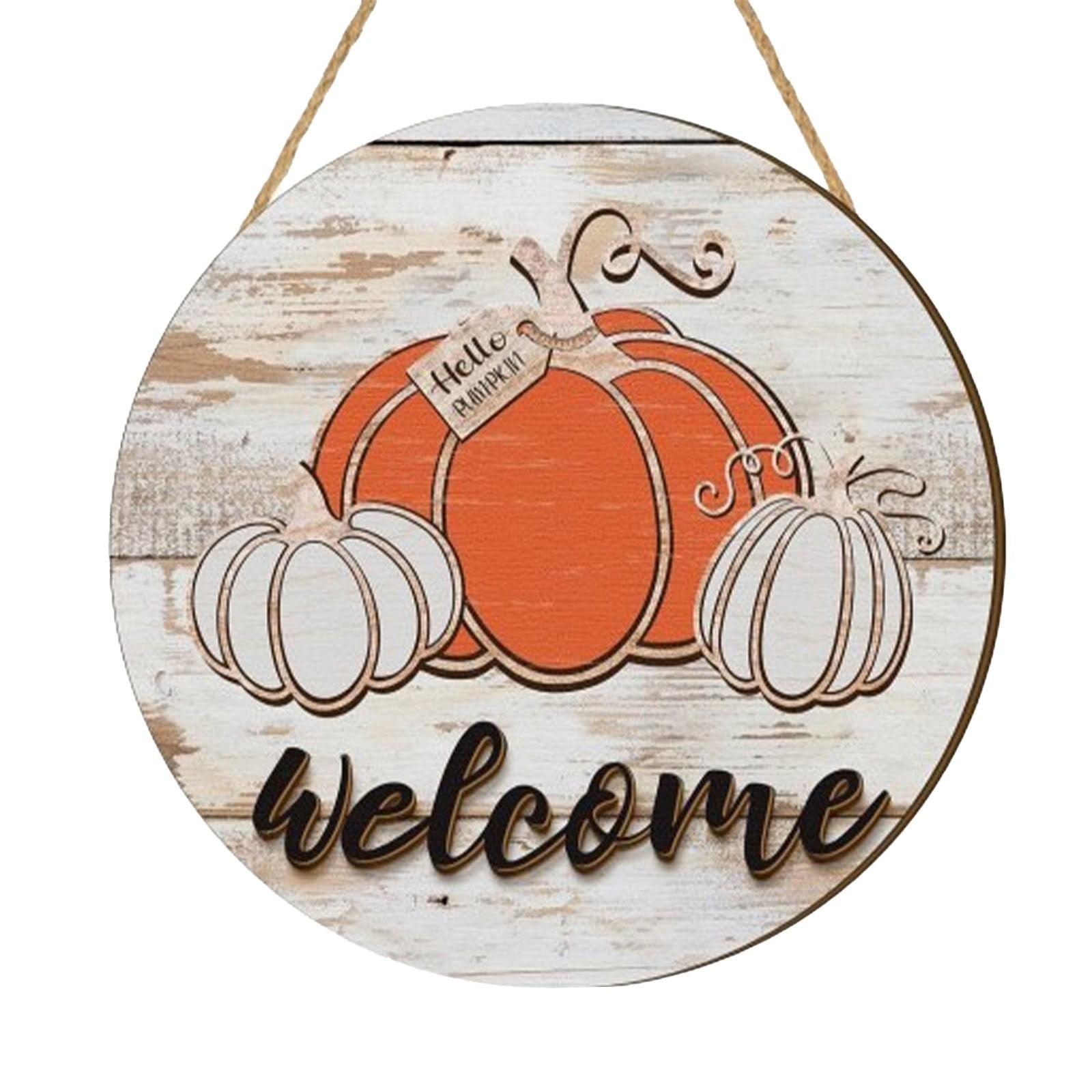 Autumn Festival Wooden Pumpkin Sign Home Crafts Door Sign