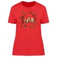 thumbnail image 1 of Autumn Floral Nature Squirrels T-Shirt Women -Image by Shutterstock, Female Medium, 1 of 2