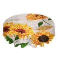 thumbnail image 1 of Autumn Floral Texture Tablecloths for Dining Table Waterproof Round Table Cover for Kitchen Living Room, 1 of 7
