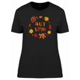 thumbnail image 1 of Autumn Floral Watercolor Wreath Tee Women's -Image by Shutterstock, 1 of 1