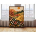 thumbnail image 1 of Autumn Folk Art Landscape Poster, Cozy Fall Wall Art, Warm Nature Illustration, Rustic Boho Decor,, Unframed Poster Size 12x18, 1 of 4
