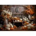 thumbnail image 1 of Autumn Forest Backdrop Fall Farm Barn Pumpkin Thanksgiving Harvest Season Maple Baby Portrait Photography Background, 1 of 5