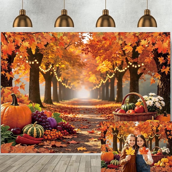 Autumn Forest Backdrop Fall Natural Scenery Background Fall Harvest autumn-forest-backdrop-fall-natural-scenery-background-fall-harvest