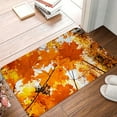 thumbnail image 1 of Autumn Forest Maple Leaf Print Pattern Floor Mat Home Living Room Bedroom Bathroom Entrance ration Carpet Rectangle Door Mat, 1 of 5