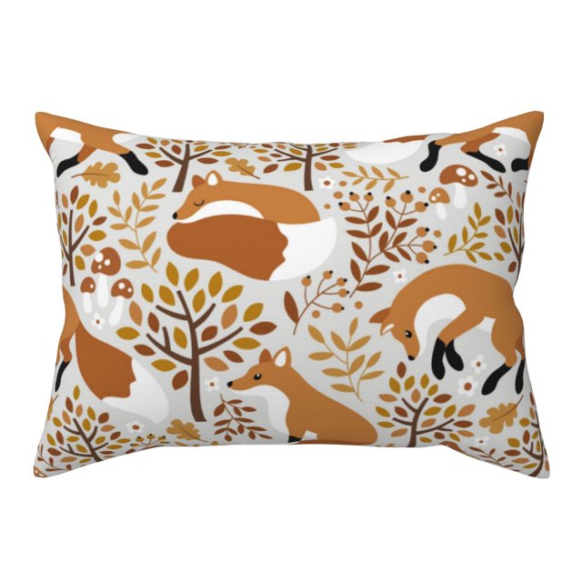 Autumn Fox with Brown Plants Super Soft Pillow Case 20x26, Breathable