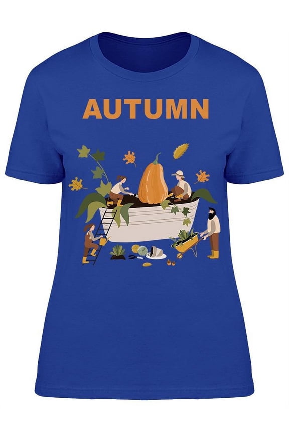 Autumn Gardening Harvest Time T-Shirt Women -Image by Shutterstock, Female Small
