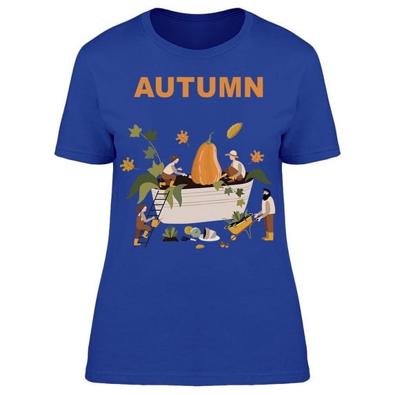 Autumn Gardening Harvest Time T-Shirt Women -Image by Shutterstock, Female XX-Large