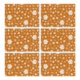 thumbnail image 1 of Autumn Gathering Placemats Set of 6, Durable Linen Table Mats with Pumpkin and Turkey Pattern, Machine Washable Heat Resistant Rustic Fall Dining Table Mats, 1 of 5
