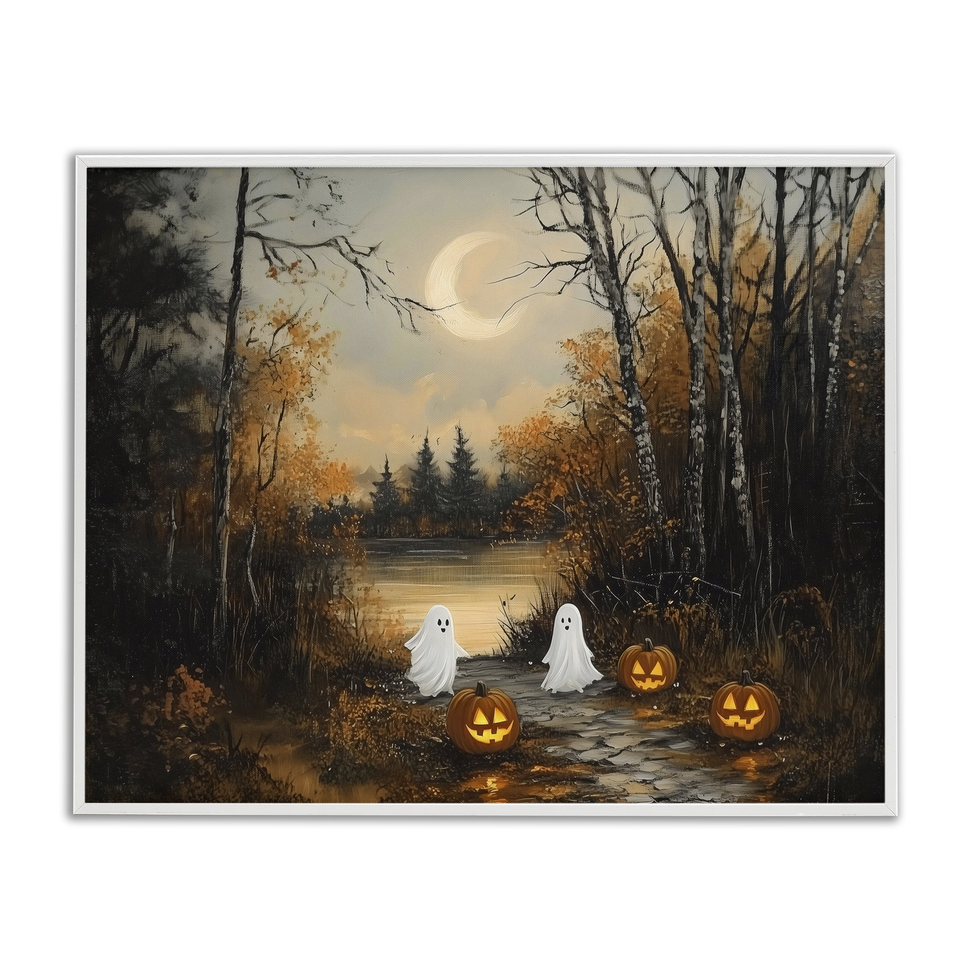 Autumn Ghosts at Lake White Framed Giclee Art, design by Arlington Prints