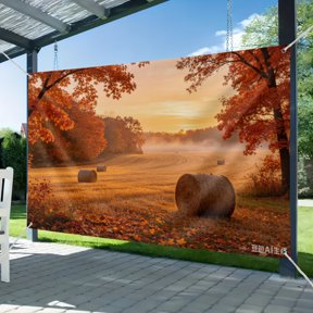 Autumn Golden Field Backdrop, Countryside Fall Wheat Field Scenery Photo Background, Outdoor Harvest Portrait Banner