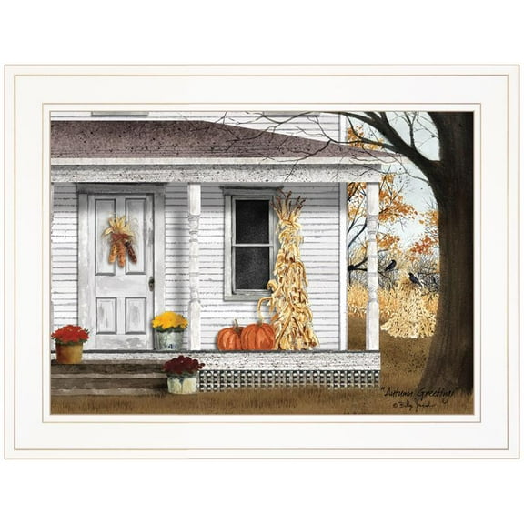 Autumn Greetings By Billy Jacobs Printed Wall Art Wood Multi-Color