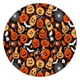 thumbnail image 1 of Halloween Pumpkins Bats and Spider Webs Round Fitted Tablecloth with Elastic Edge,Dining Table Cover Waterproof,Outdoor Round Tablecloth for Camping,Dining,Indoor and Outdoor, 1 of 7