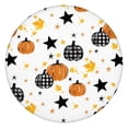 thumbnail image 1 of Autumn Halloween Pumpkins Pattern Round Fitted Tablecloth with Elastic Edge,Dining Table Cover Waterproof,Outdoor Round Tablecloth for Camping,Dining,Indoor and Outdoor, 1 of 1