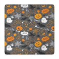thumbnail image 1 of Autumn Halloween Scene Pattern Square Fitted Tablecloth with Elastic Edge,Square Table Cover,Washable Elastic Table Cover for Home Kitchen Party Decor 34"x34", 1 of 6