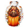 thumbnail image 1 of Autumn Happy Thanksgiving Turkey 3d Sweatshirts Hoodie Fashion Casual Personality Men's Women Street Hoodie Pullovers Long Sleeve Comfortable Top, 1 of 6