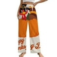 thumbnail image 1 of Autumn Happy Thanksgiving Turkey Pajama Pants Loose Pajamas Female Breathable Home Trousers Leisure Sleeping Pants Large Size, 1 of 6