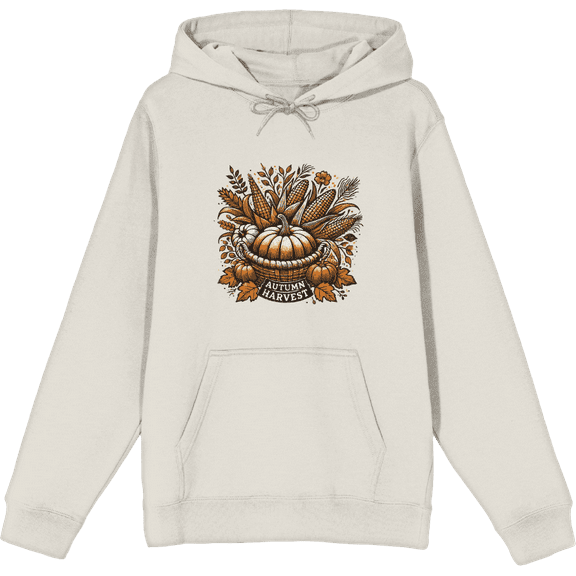 Autumn Harvest Adult Sand Long Sleeve Hoodie-Medium