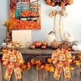 thumbnail image 1 of Autumn Harvest Decorative Ribbon with Pumpkin Maple LEAF - Soft Fabric Trim for Holiday Crafts Gift Wrapping and Party Decor, 1 of 6