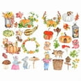 thumbnail image 1 of Autumn Harvest Kawaii Aesthetic Pastel Art Agenda Journal Planner Stationery Stickers, 1 of 1