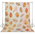 thumbnail image 1 of Autumn Harvest Maple Leaves Thanksgiving Backdrop Background for Photography Photo Booth Backdrop for Photoshoot Background Screen Video Recording Parties Curtain, 1 of 5
