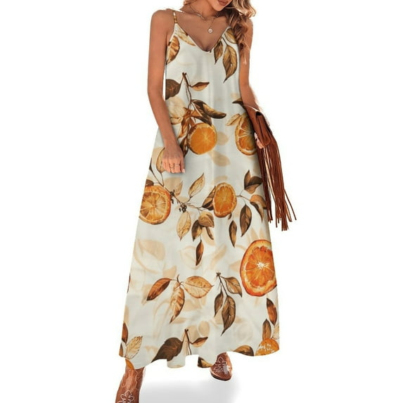 Autumn Harvest Maple Leaves Thanksgiving Fine Art Sleeveless Dress Summer Dress Woman 2025